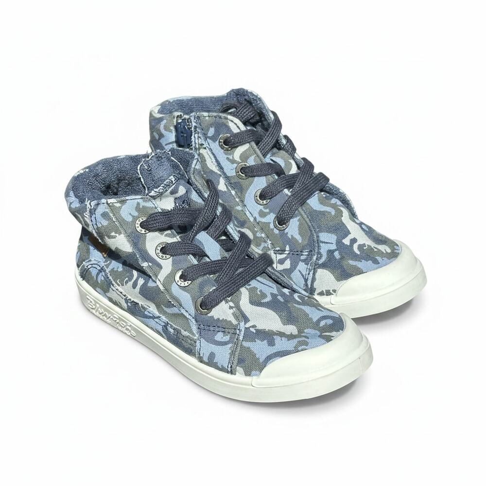 Kid's Blowfish Malibu Navy Camo Canvas Sneakers Size 11